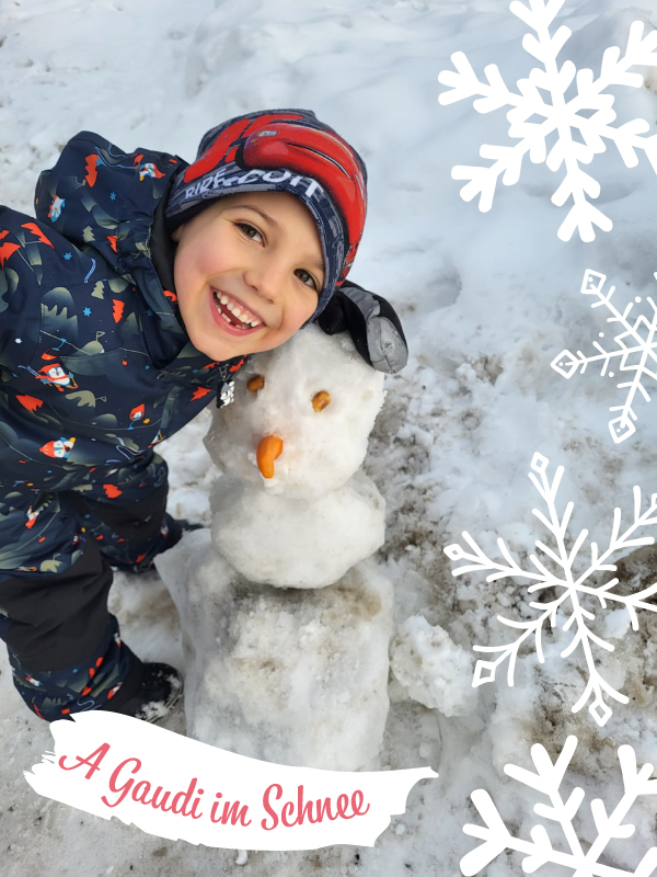 Schneemann bauen